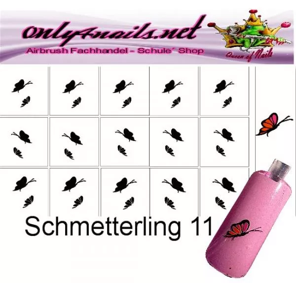 Airbrush Schablone Schmetterling 11