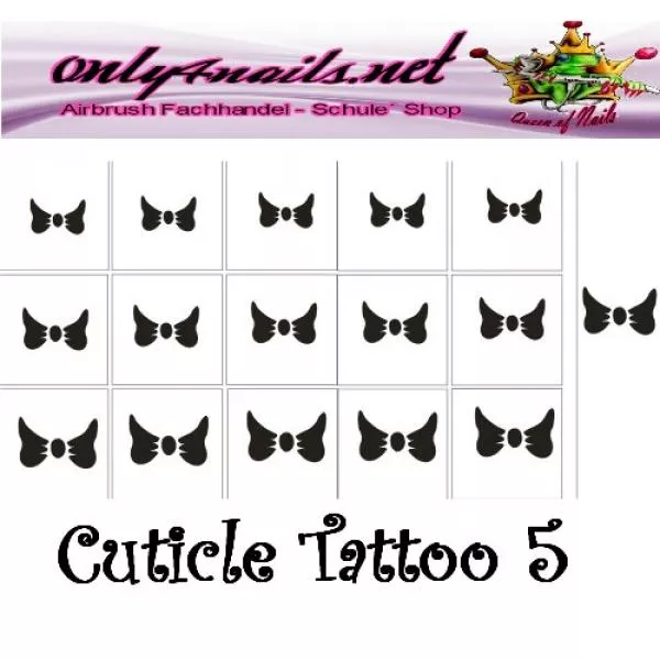 Airbrush Schablone Cuticle Tattoo 5