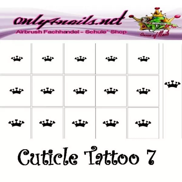 Airbrush Schablone Cuticle Tattoo 7