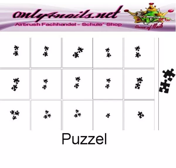 Airbrush Schablone Puzzel