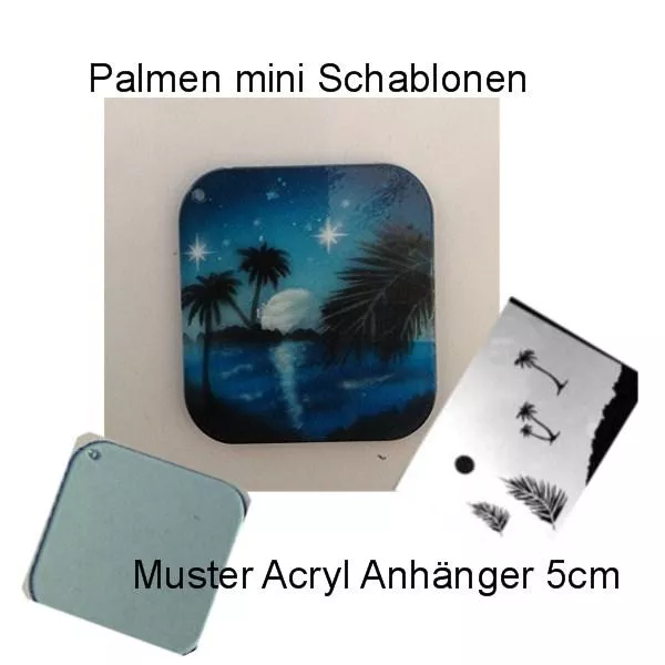 Airbrush Schablonen Palmen mini