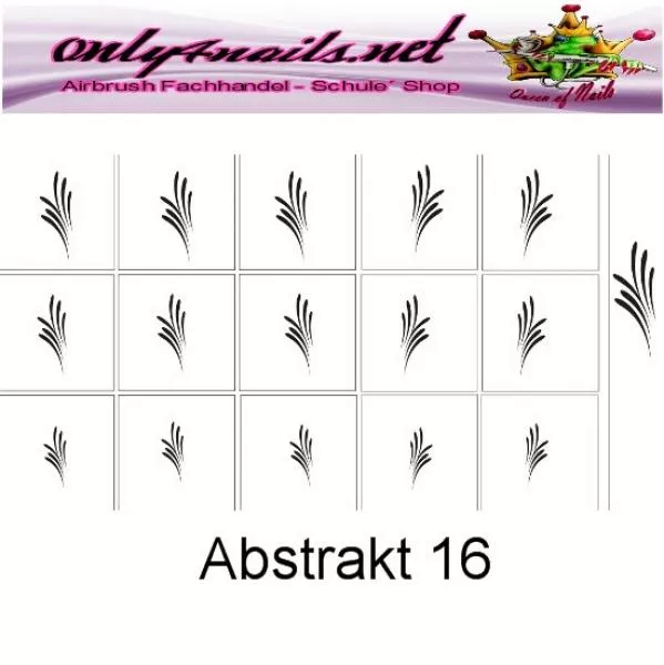 Airbrush Abstrakt 16 Schablone