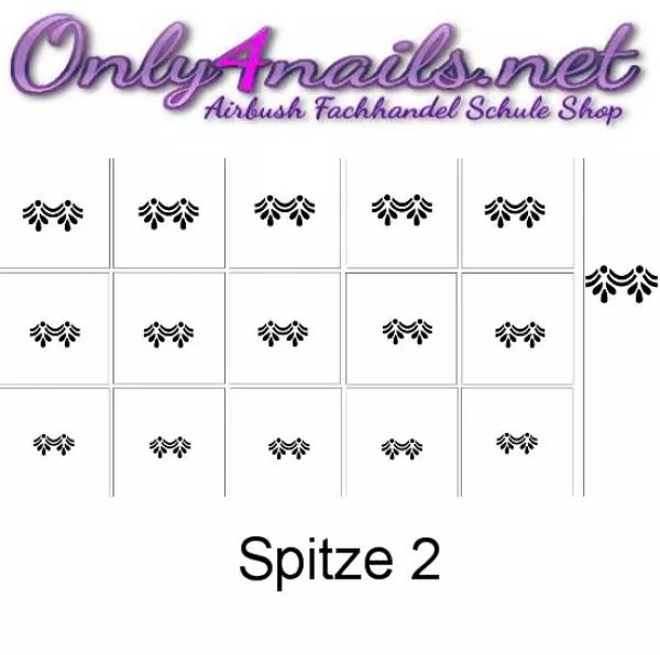 Airbrush Schablone Spitze 2