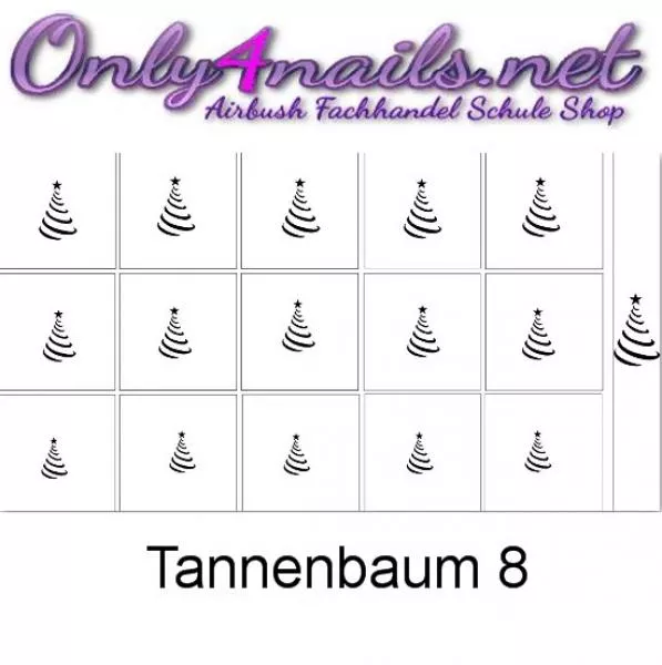 Airbrush Schablone Tannenbaum 8