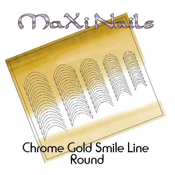 Chrome Smile Line Round Gold