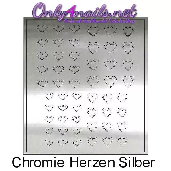 Chromie-Herzen-Silber