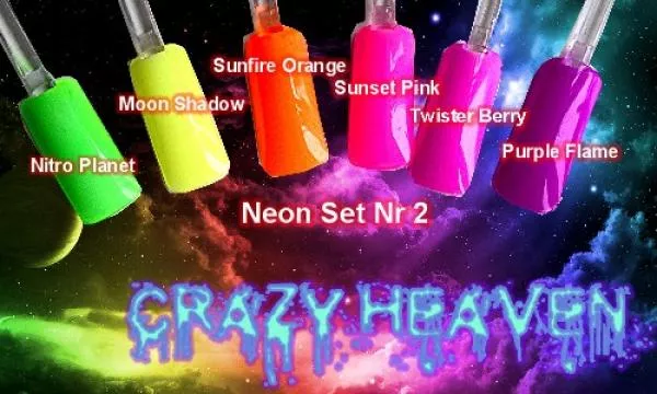 4Artists Crazy Heaven Neon Farben Set