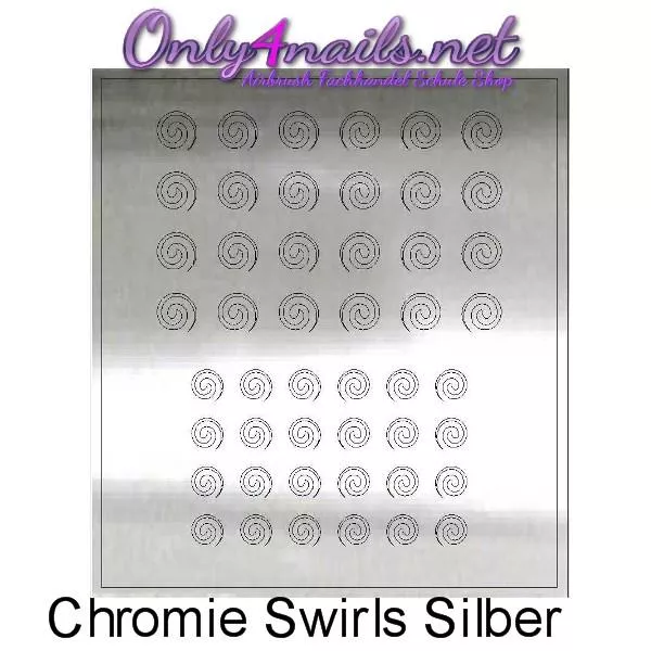 Chromie-Swirls-Silber