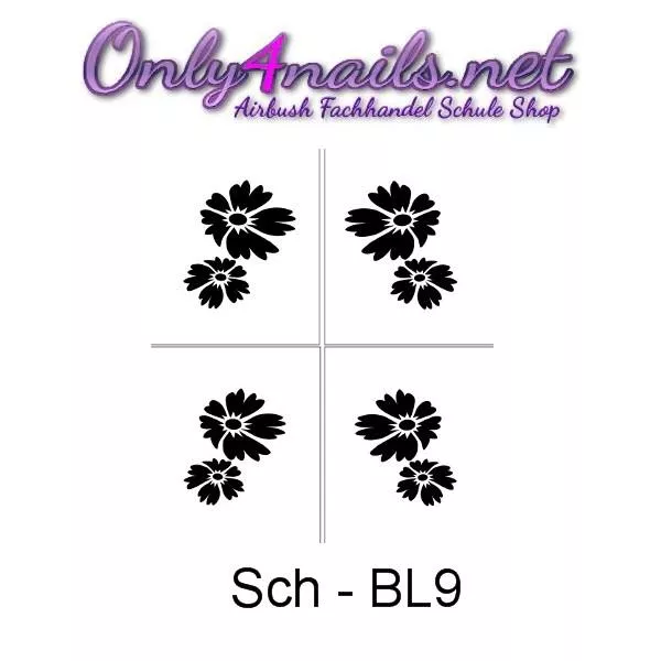 Airbrush Schmuck Schablone Sch-BL9