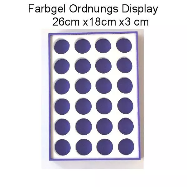 Farbgel Ordnungs Display für 24 Tiegel