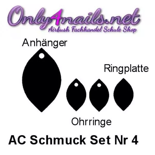 Acryl Schmuck Set Nr 4 Black Edition