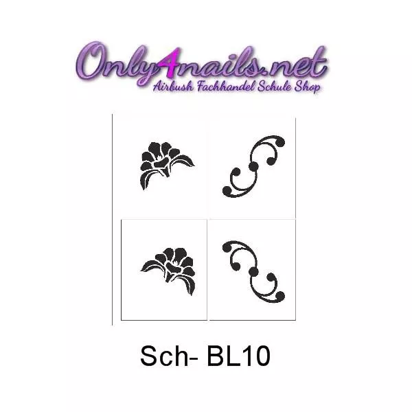 Airbrush Schmuck Schablone Sch - BL10