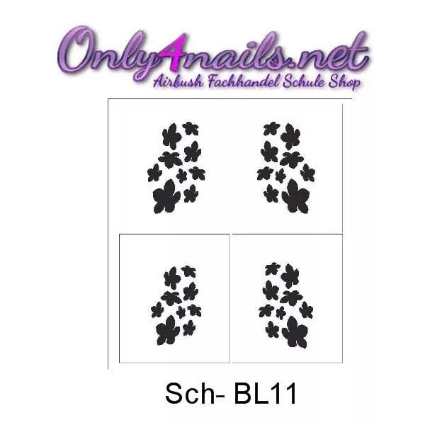 Airbrush Schmuck Schablone Sch - BL11