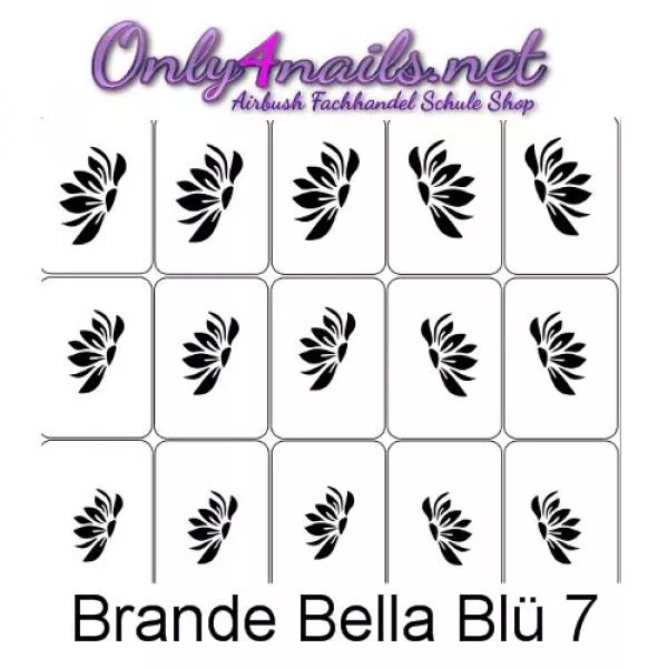 Airbrush Schablone Grande Bella BLÜ 7 XL