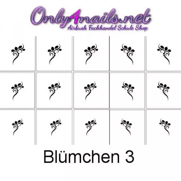 Airbrush Schablone Blümchen 3