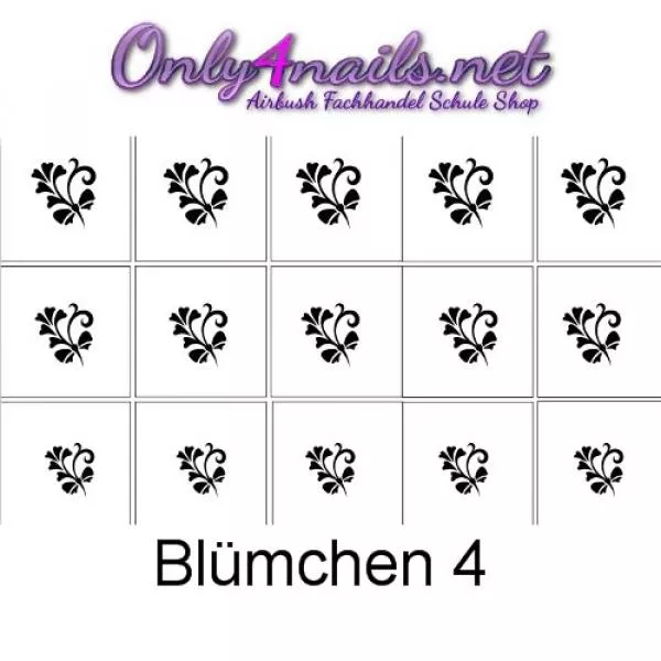 Airbrush Schablone Blümchen 4