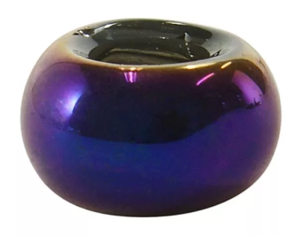 Glas Rondell Perle, violett 5 Stück