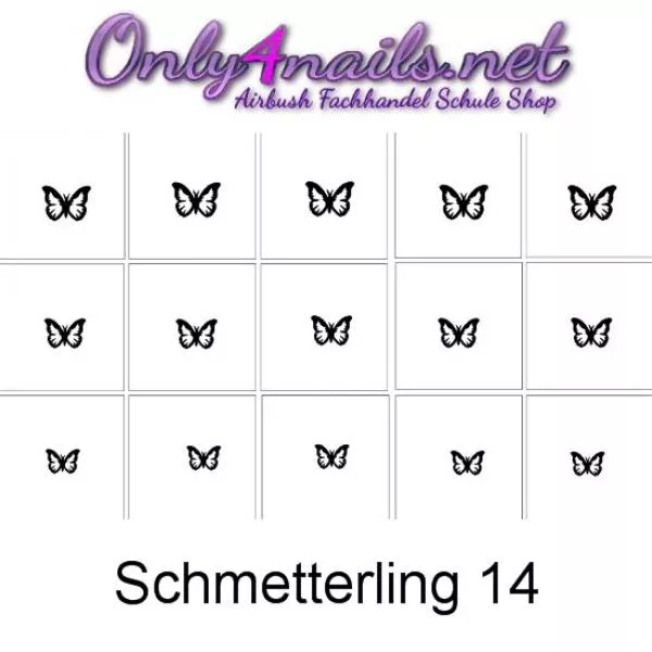 Airbrush Schablone Schmetterling 14