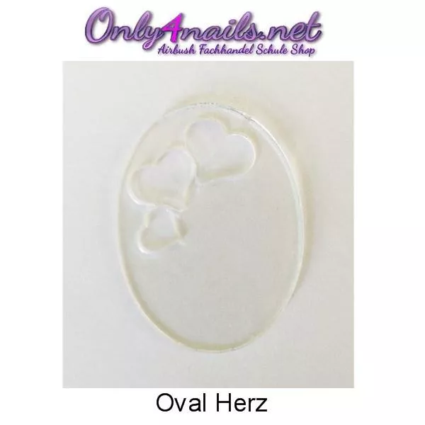 Acrylelement Oval Herz