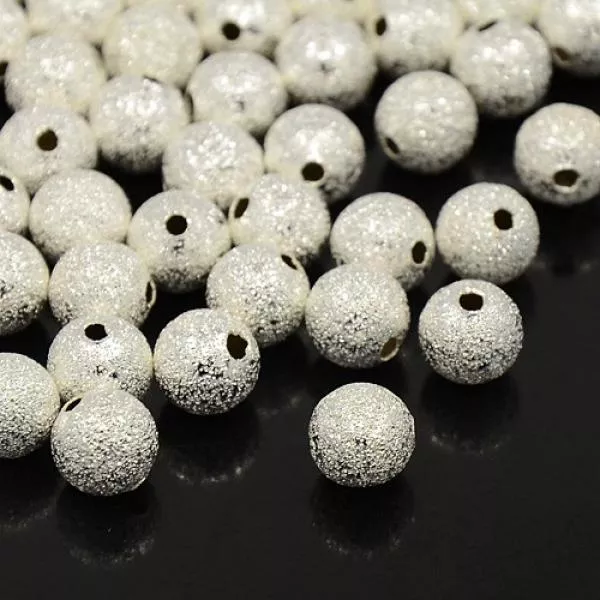 Sternenstaub Perle silber 6 mm
