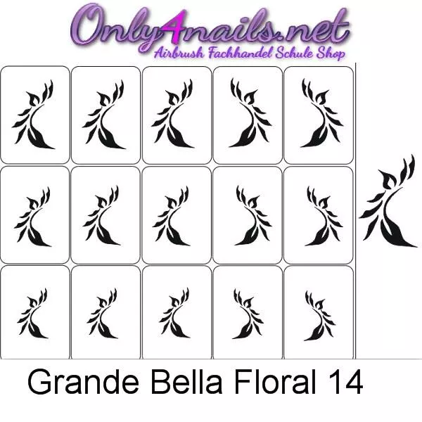 Airbrush Grande Bella Floral 14 XL
