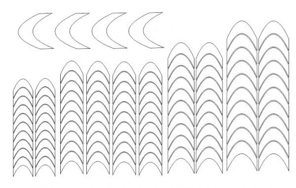 Smile Line Drama 104 Einzelschablonen