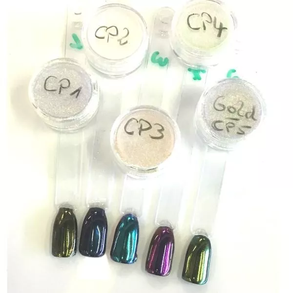 Chrome CP1 bis CP5 Pigment Mirror Set