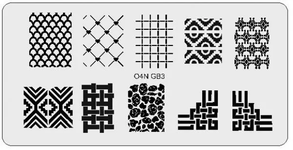 Stamping Schablone O4N GB3