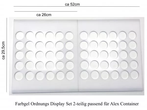 Farbgel Ordnungs Display Set 2-teilig passend für Alex Container