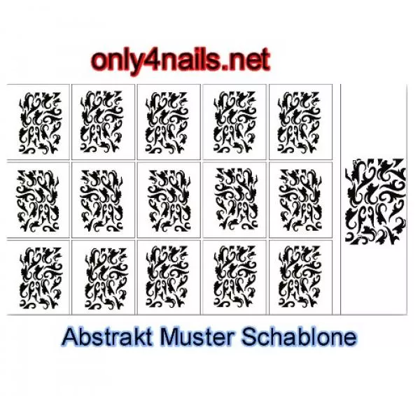 Airbrush Abstrakt Muster Schablone