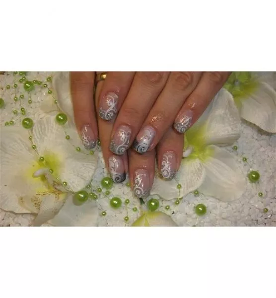 Nailart Schablone 15er Karte Schnörkel 4