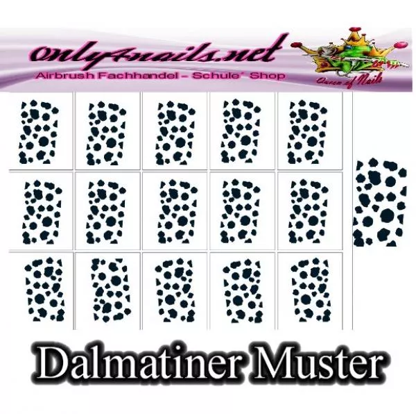 Dalmatiner Muster Schablone 15er Karte
