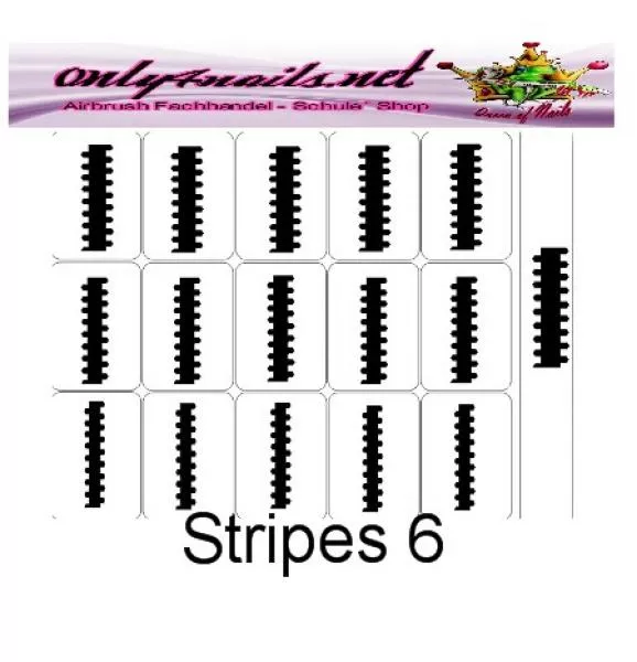 Airbrush Schablone Strips 6