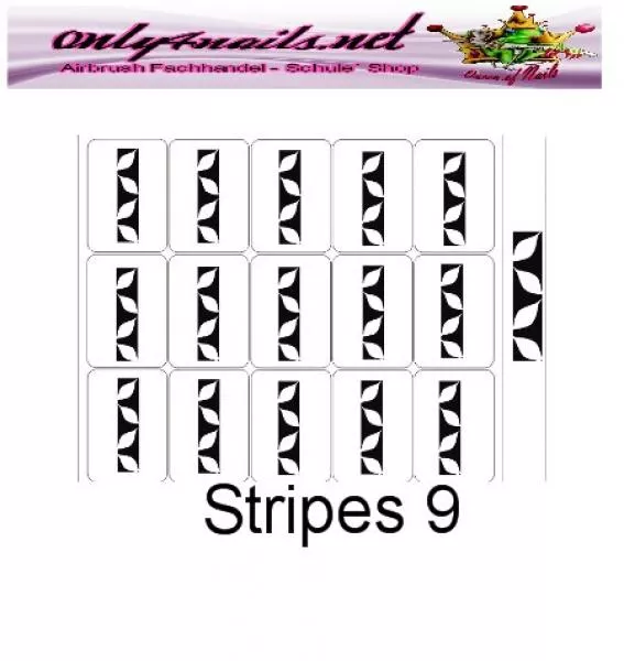 Airbrush Schablone Strips 9