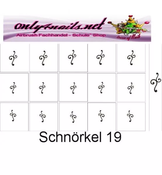 Airbrush Schablone Schnörkel 19