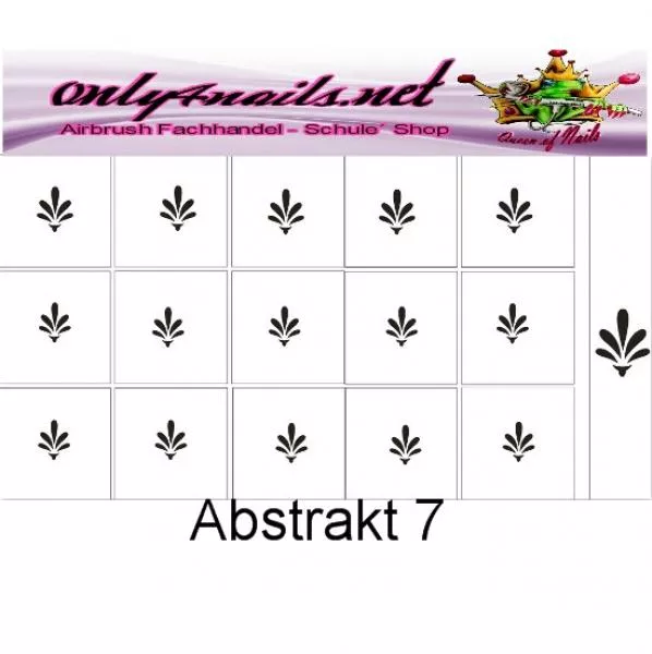 Airbrush Schablone Abstrakt 7