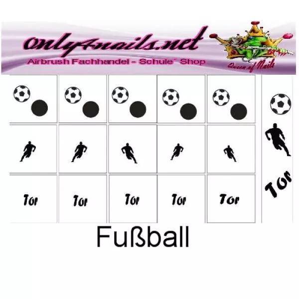 Airbrush Schablone Fußball