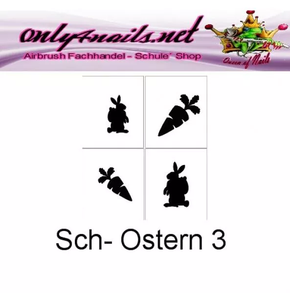 Airbrush Schablone Schmuck Ostern 3