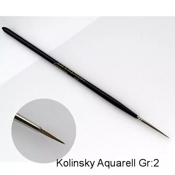 Pinsel Aquarell Kolinsky Gr:2