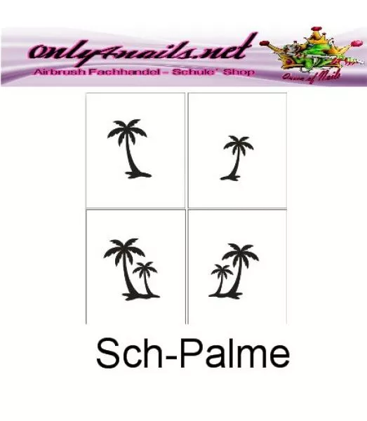 Airbrush Schablone Schmuck Palme