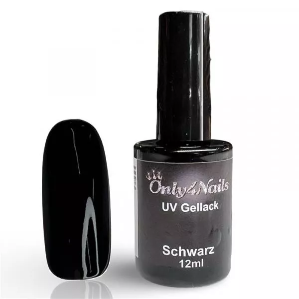 Gellack Schwarz 12ml: Studio Qualität für unwiderstehliche Nails Gellack Schwarz 12ml: Studio Qualität für unwiderstehliche Nails