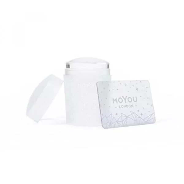 MoYou-London Crystal Clear Stamper mit transparentem Stempelkissen und Scrapper