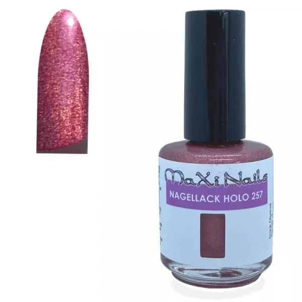 Lufttrocknender Holo Nagellack Magenta Nr 257 Lufttrocknender Holo Nagellack Magenta Nr 257