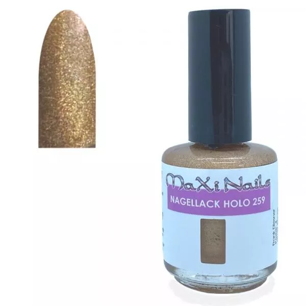 Lufttrocknender Holo Nagellack Kupfer Nr 259