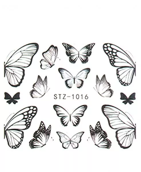 Nailart Sticker Schmetterling STZ-1016