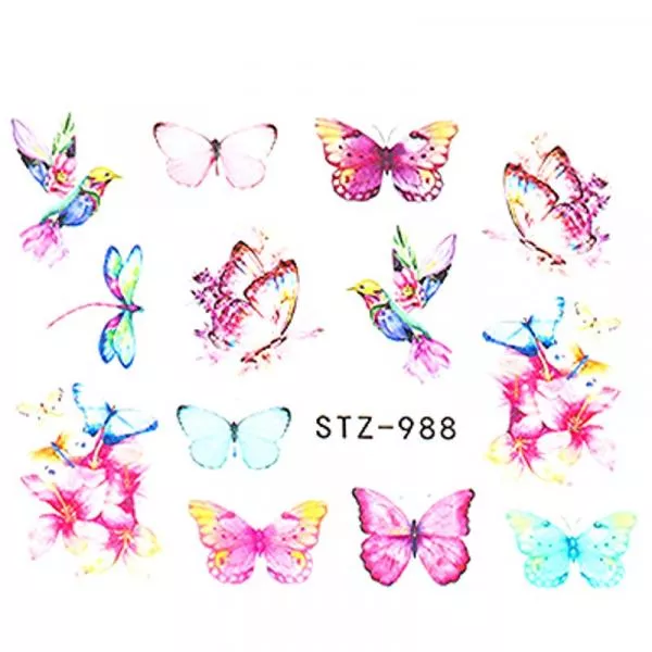 Nailart Sticker Schmetterling STZ-988