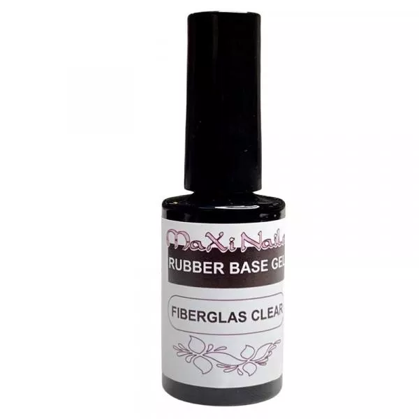 Rubber Base Gel Fiberglas Clear in 7,5ml