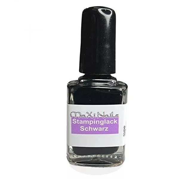 Stampinglack schwarz 10ml für deine Nails