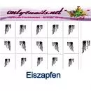 Airbrush Schablone Eiszapfen