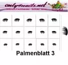 Nailart Schablone 15er Karte Palmenblatt 3